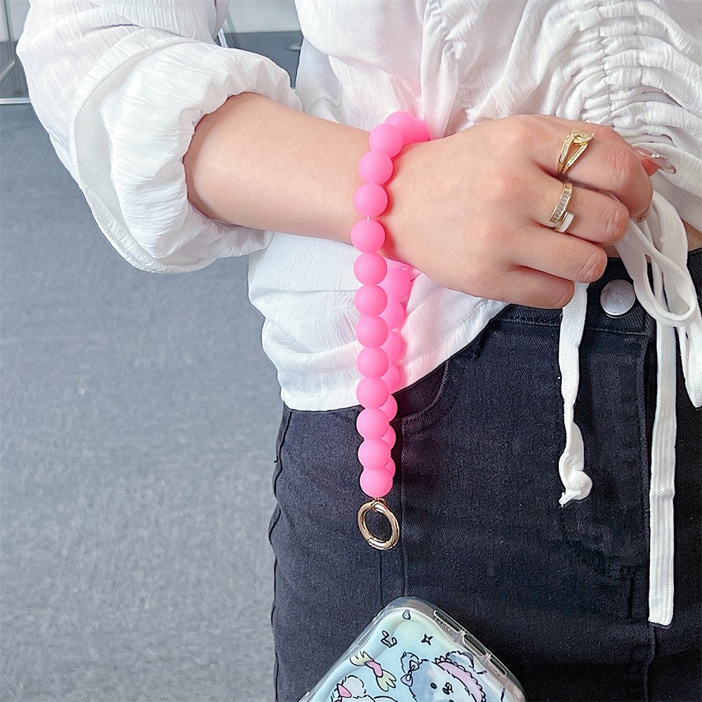 New boy girl phone strap glow-in-the-dark phone chain silicone soft accessories bag pendant phone wristband lanyard