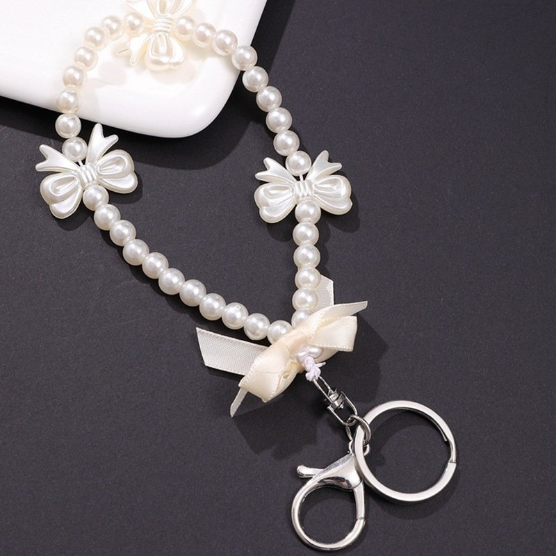 2025 mobile phone chain beaded cartoon phone chain holder metal phone chain letter strap for Iphone