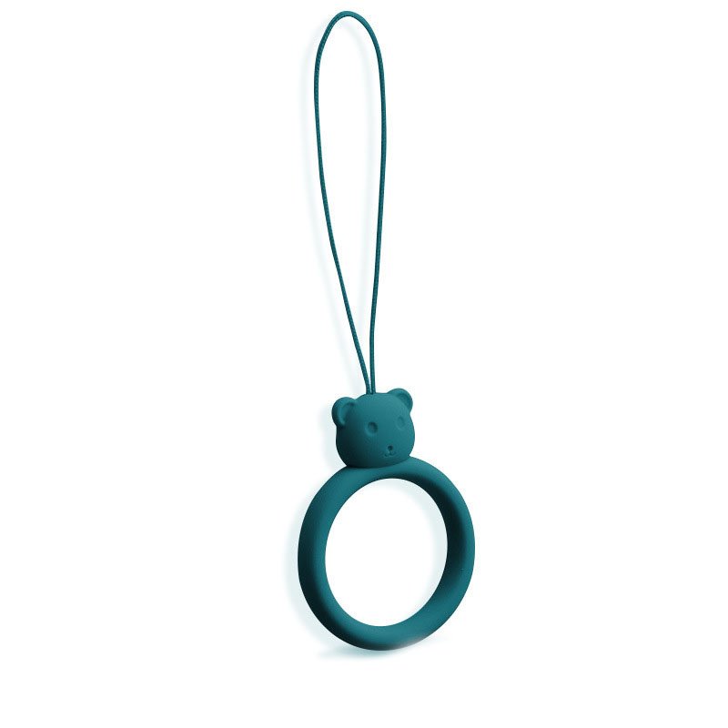 Cute Bear Design Mobile Phone Straps Silicon Pendant Lanyard For Key ID Card USB Strap Cartoon Silicone Ring Lanyard