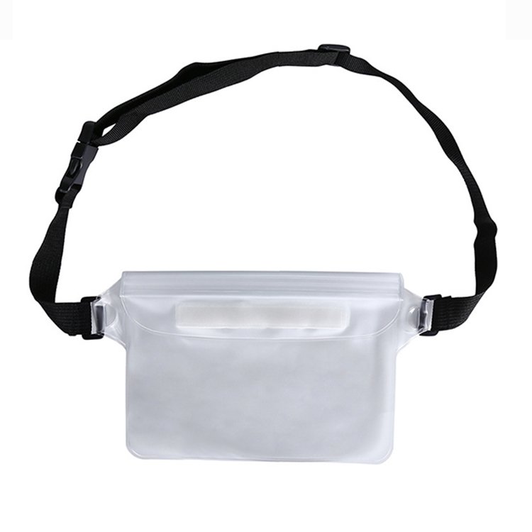 Factory Custom High Capacity Summer Waterproof Pocket Pouch Mobile phone Swimming Beach Dry Bag Money Case With Waist Strap