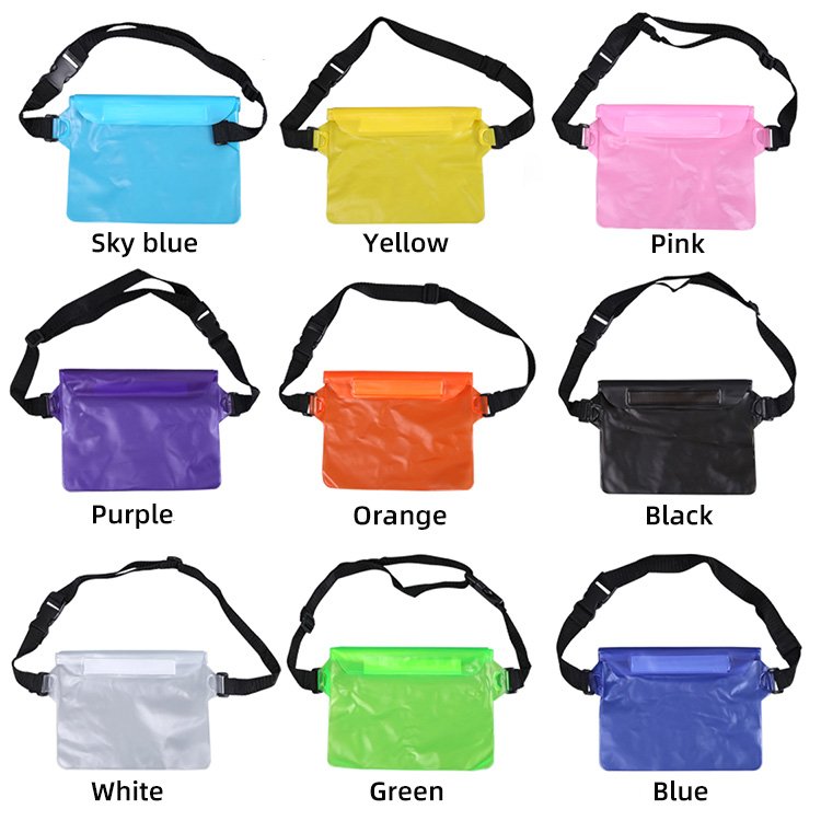 0.2mm PVC Outdoor Floating Swimming Wallet Mobile Phone Waterproof Storage Pocket Pack Water Proof Waist Fanny Bags