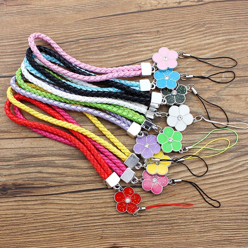 Hand Wrist Lanyard Strap String for Phone iPhone 7 8 X 6 USB Flash Drives Keys Keychains ID Name Tag Badge Holders Keycord