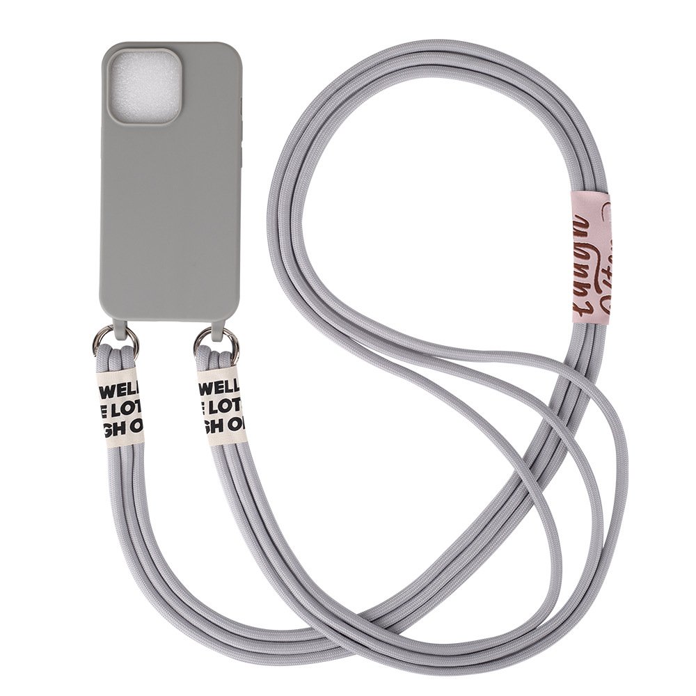 popular silicone crossbody chain necklace strap case for samsung galaxy s22 for travel women
