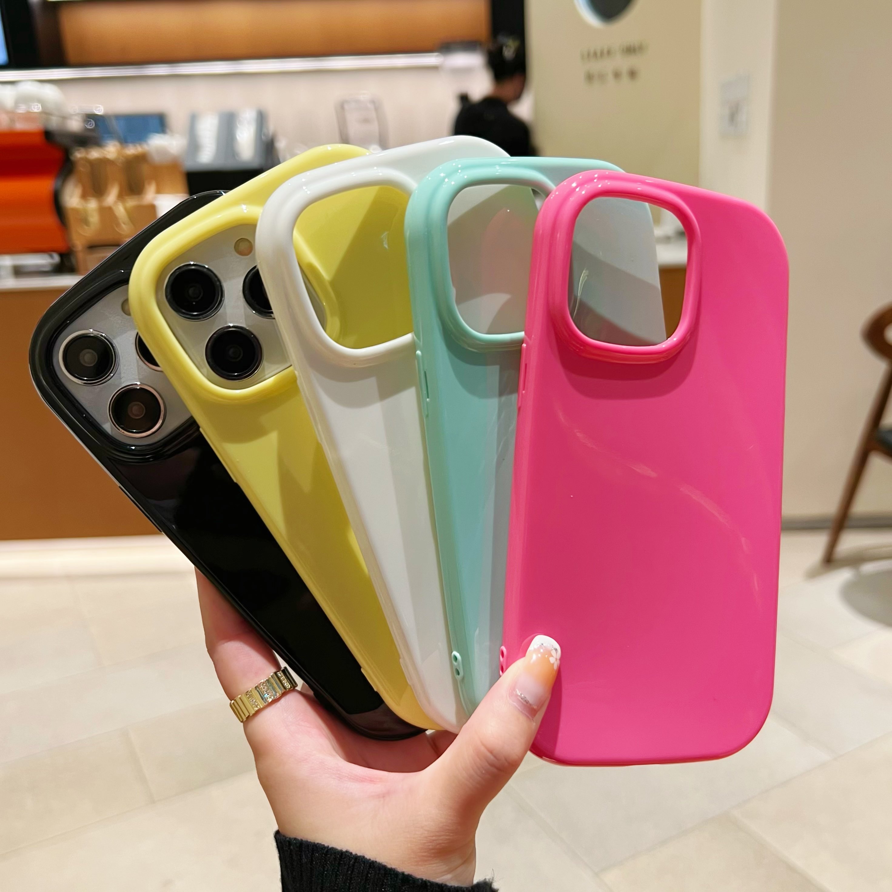new bling color shockproof soft tpu cute phone case for iphone 15 14 13 12 11 pro max mobile phone cases