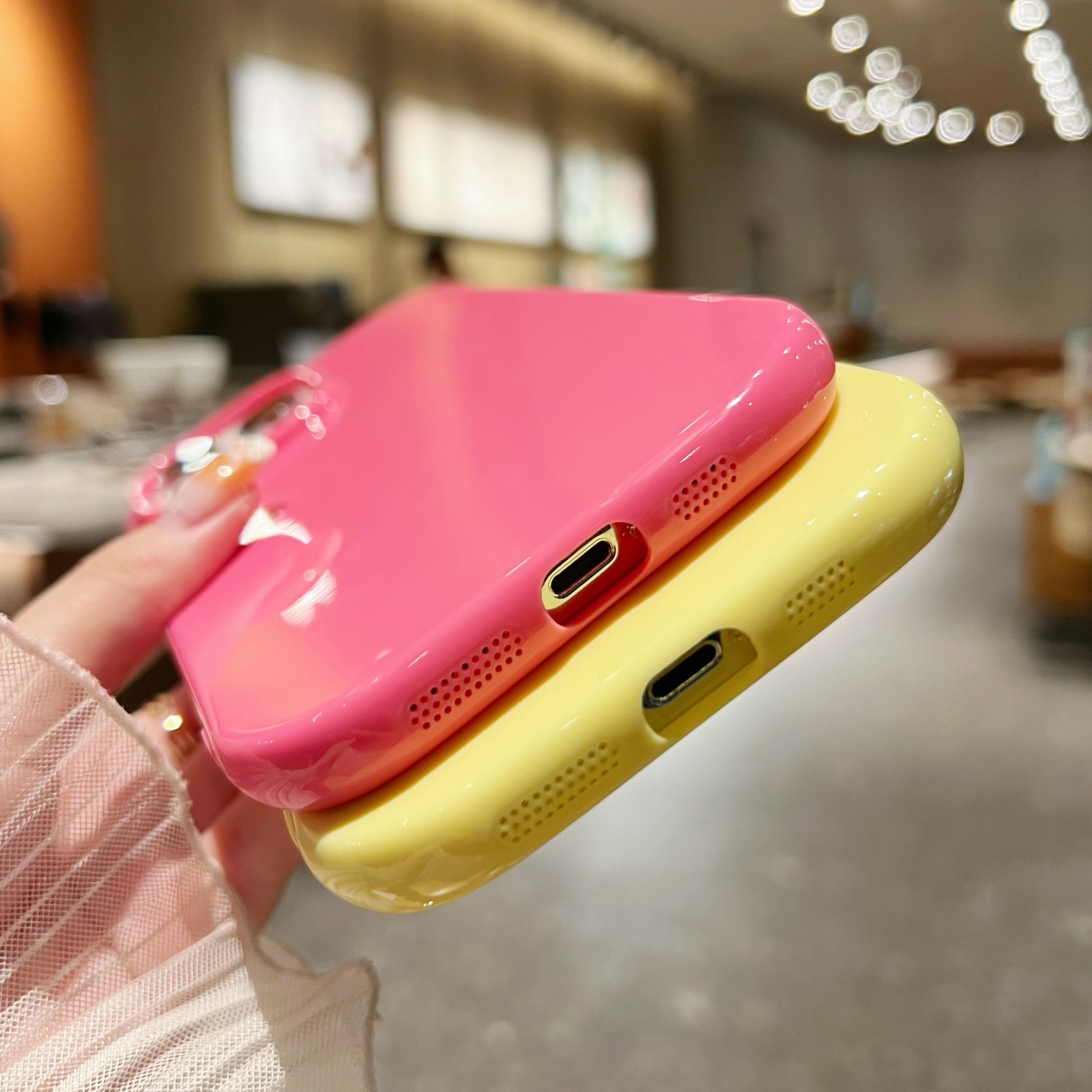 new bling color shockproof soft tpu cute phone case for iphone 15 14 13 12 11 pro max mobile phone cases