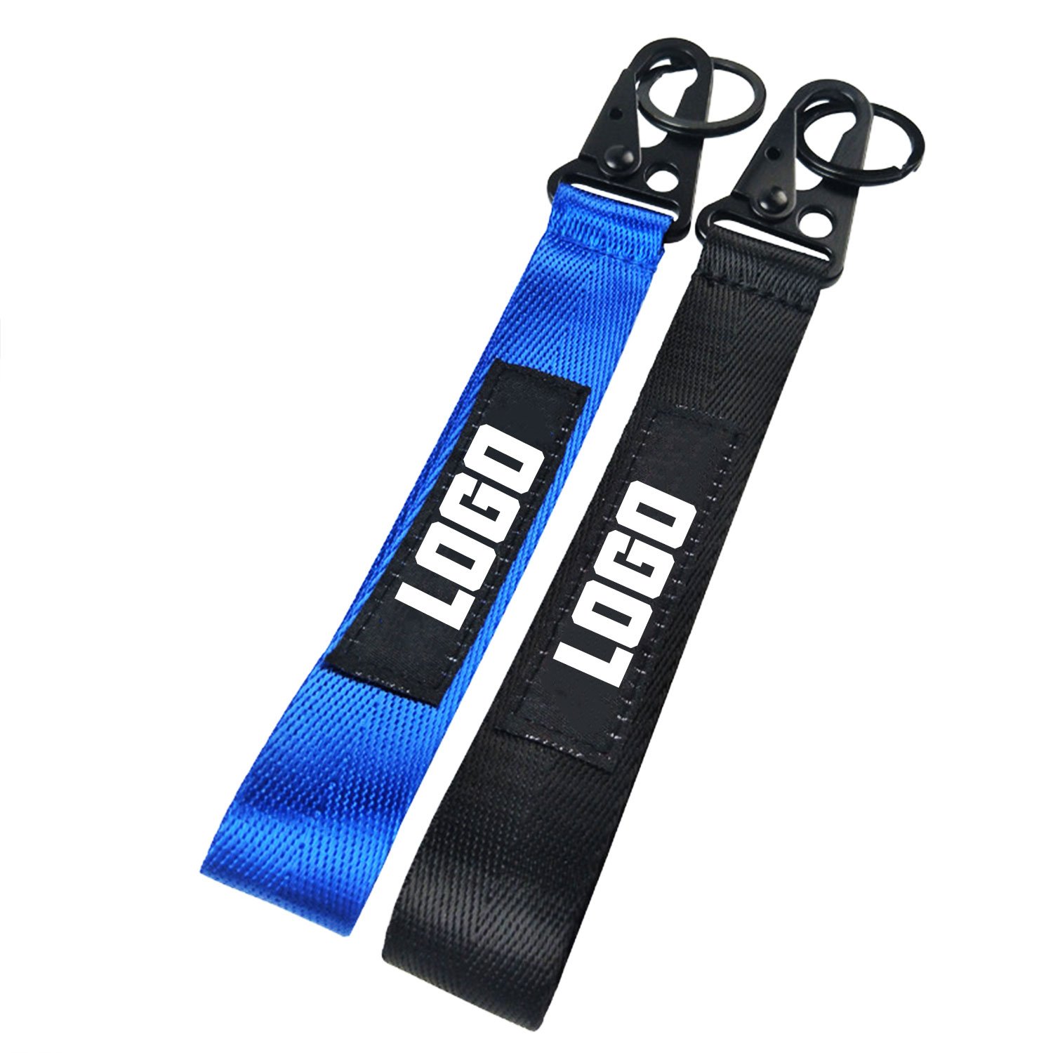 Promotional Keychain Lanyard Woven Embroidery Wrist Strap Lanyard Mobile Phone Strap Keychain Metal Car Motorcycle Keychain