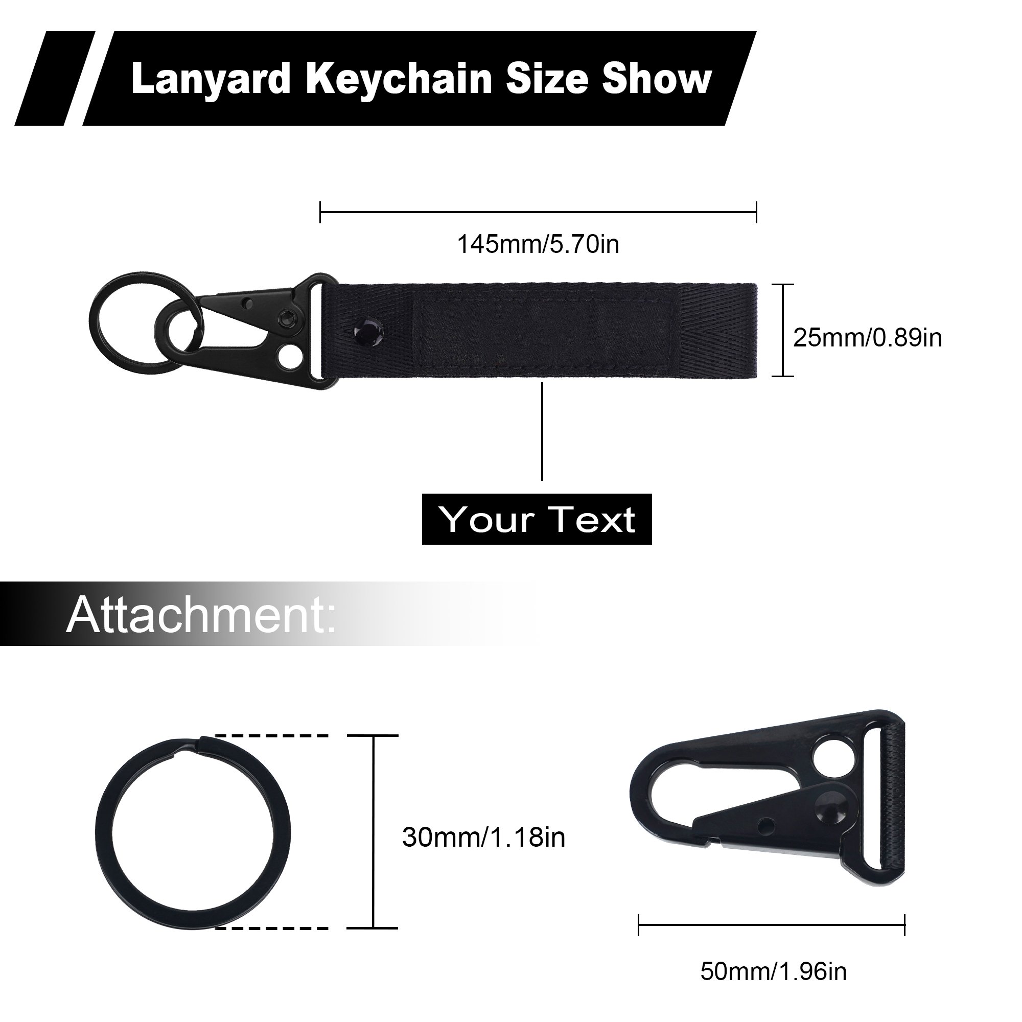 Promotional Keychain Lanyard Woven Embroidery Wrist Strap Lanyard Mobile Phone Strap Keychain Metal Car Motorcycle Keychain