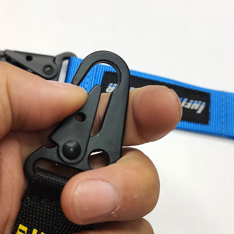 Promotional Keychain Lanyard Woven Embroidery Wrist Strap Lanyard Mobile Phone Strap Keychain Metal Car Motorcycle Keychain