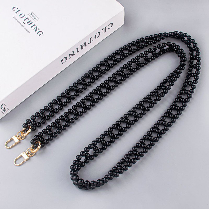 Colorful Pearls Hand Woven Chain For Phone Single Shoulder Crossbody Necklace Braided Beaded Versatile Women Mobile Phone Strap