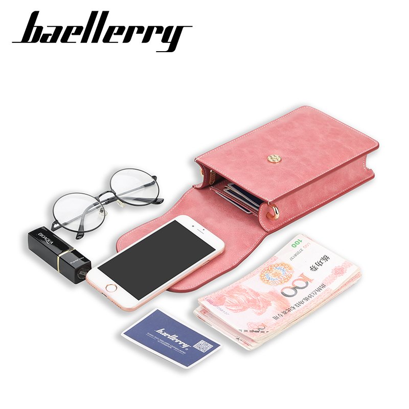 Baellerry Handbags for Women Girl Fashion Girls Mobile Phone Shoulder Bag Women Pattern Wide Straps Crossbody Bag for Women