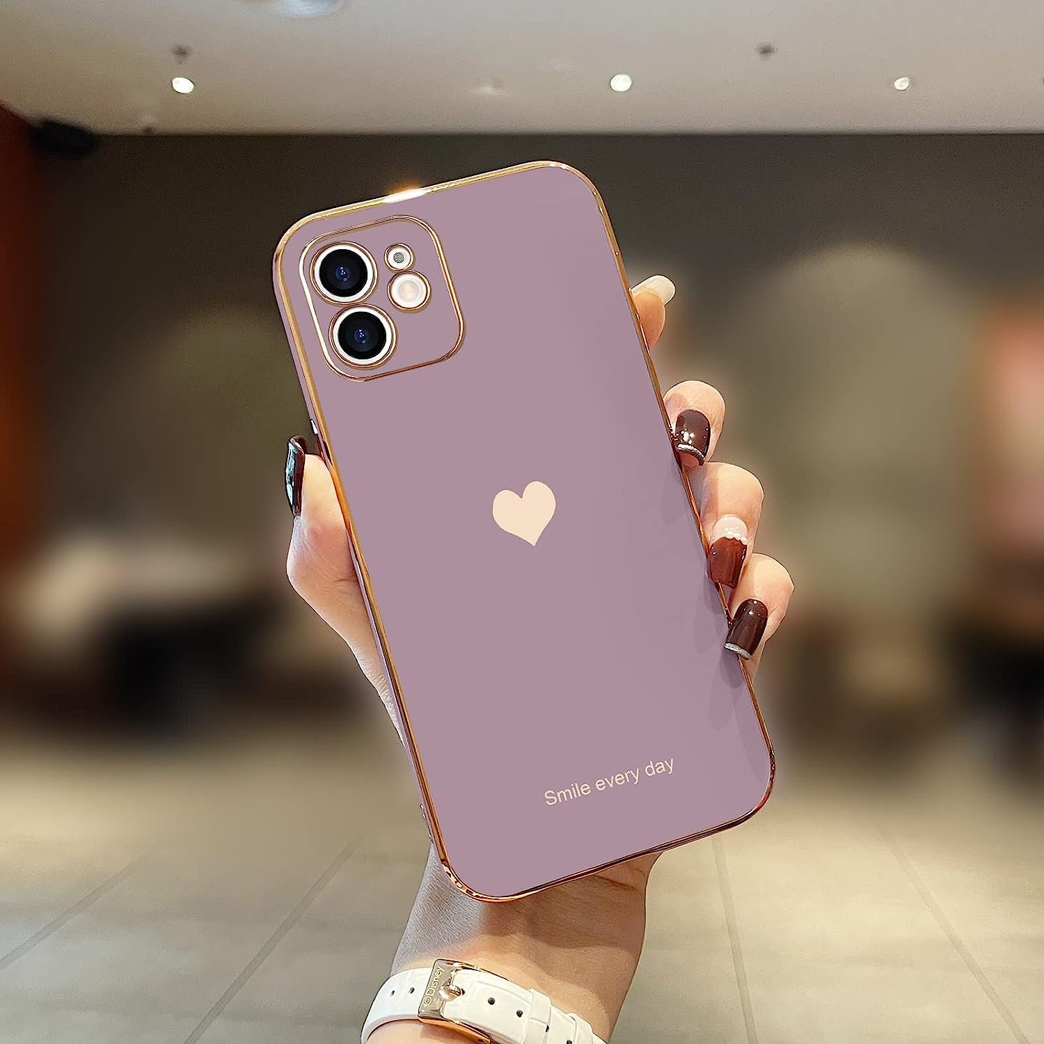 Heart For IPhone 15 14 With Multi-Colored Painting Patterns for Girls Women Shockproof Slim Fit TPU Cover Protective Phone Case