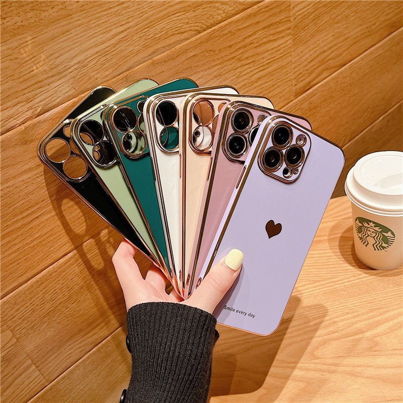 Heart For IPhone 15 14 With Multi-Colored Painting Patterns for Girls Women Shockproof Slim Fit TPU Cover Protective Phone Case