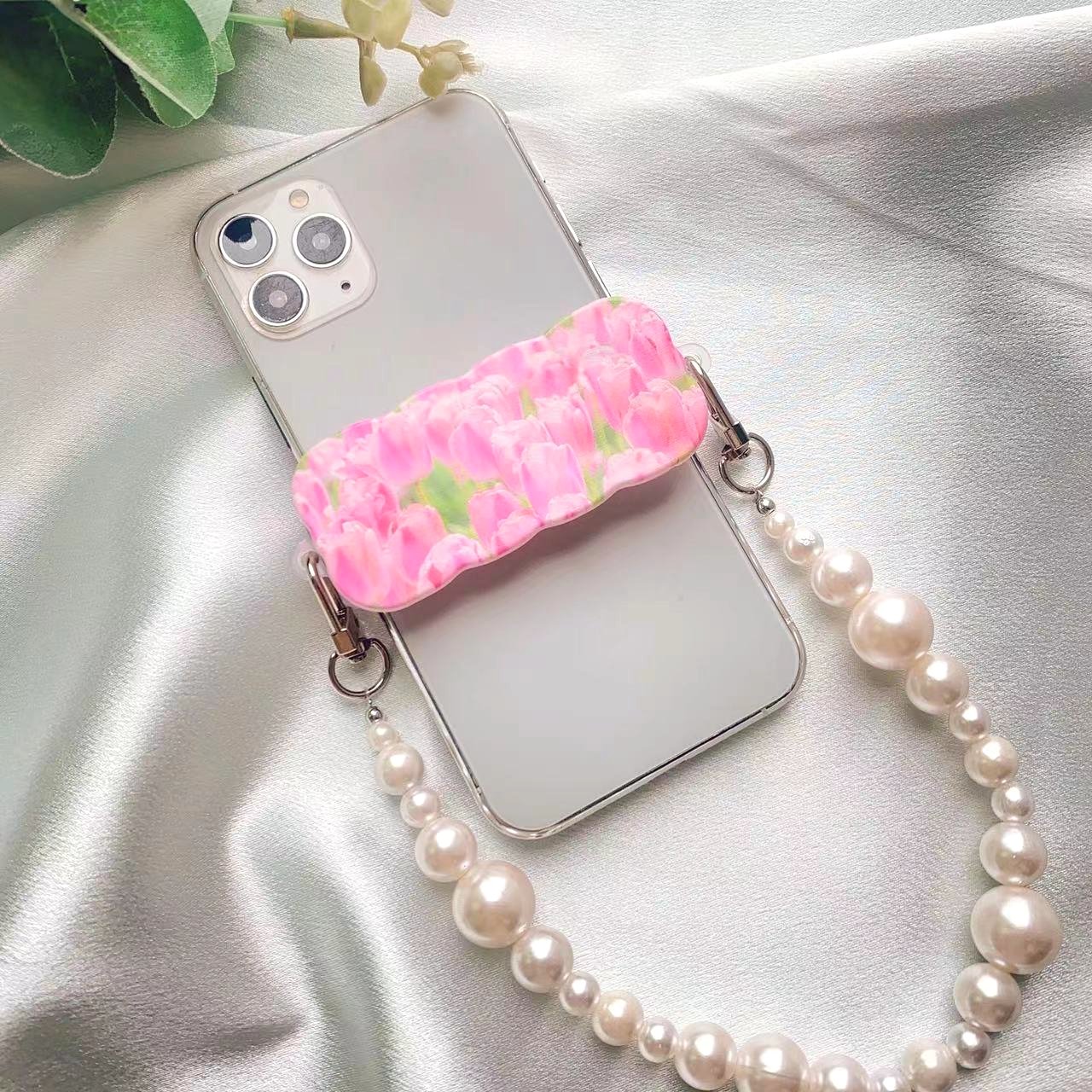 Clear Cartoon Bear Animal Cute Customized Lanyard Cord String Strap Universal Mobile Charm Hook Cell Phone Charms Beads