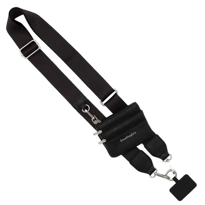 Adjustable Printed Mobile Phone Strap Personalized Polyester Three-Piece Bag Strap Anti-Lost Wallet Strap Wholesale