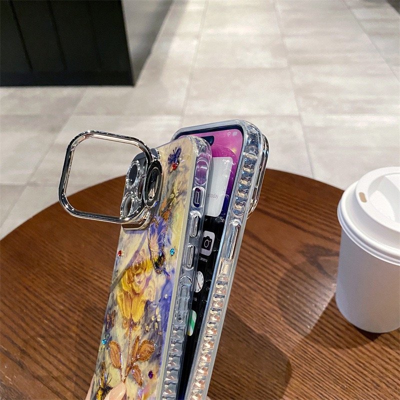 Astronaut Electroplating Bracket Drop Proof Phone Case Cover For Iphone 14 13 12 11 Pro Max Mobile Phone Case