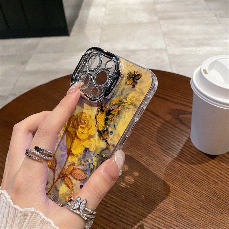 Astronaut Electroplating Bracket Drop Proof Phone Case Cover For Iphone 14 13 12 11 Pro Max Mobile Phone Case