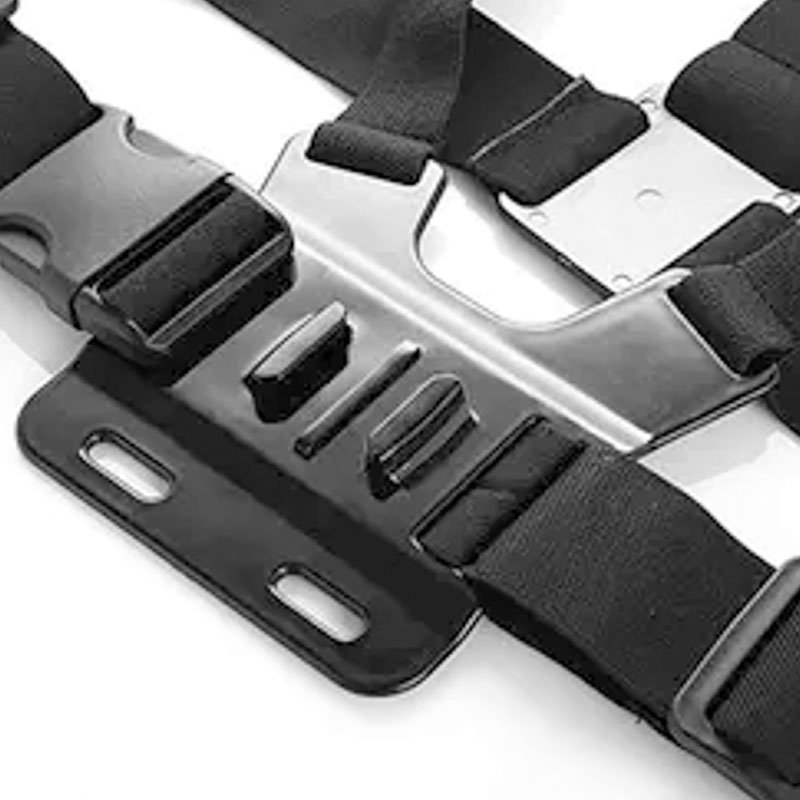 Vicsound 2 In 1 Adjustable Elastic Mobile Phone Holder Chest Mount Harness Strap Sports Camera Accessories