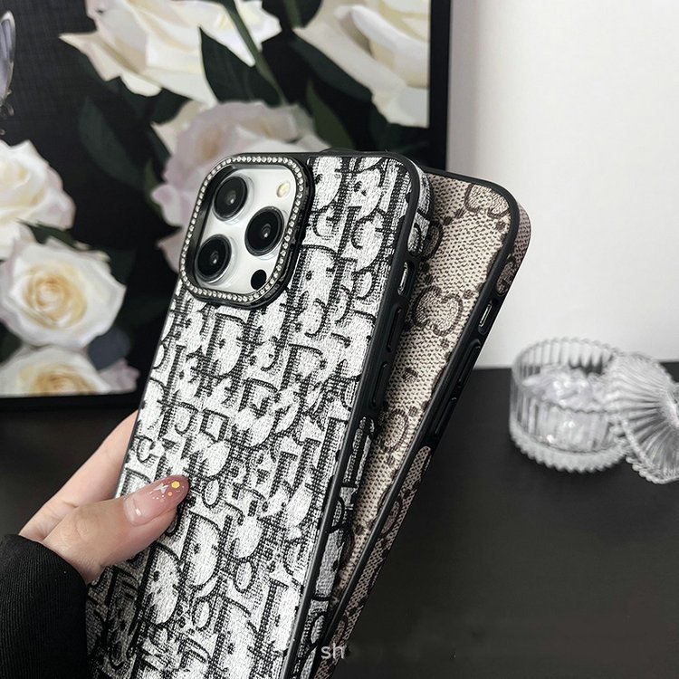 2024 hot luxury designer 16Promax mobile phone shell camera set with diamonds for iPhone16 16Pro 15 14 13 12 All wrapped leather