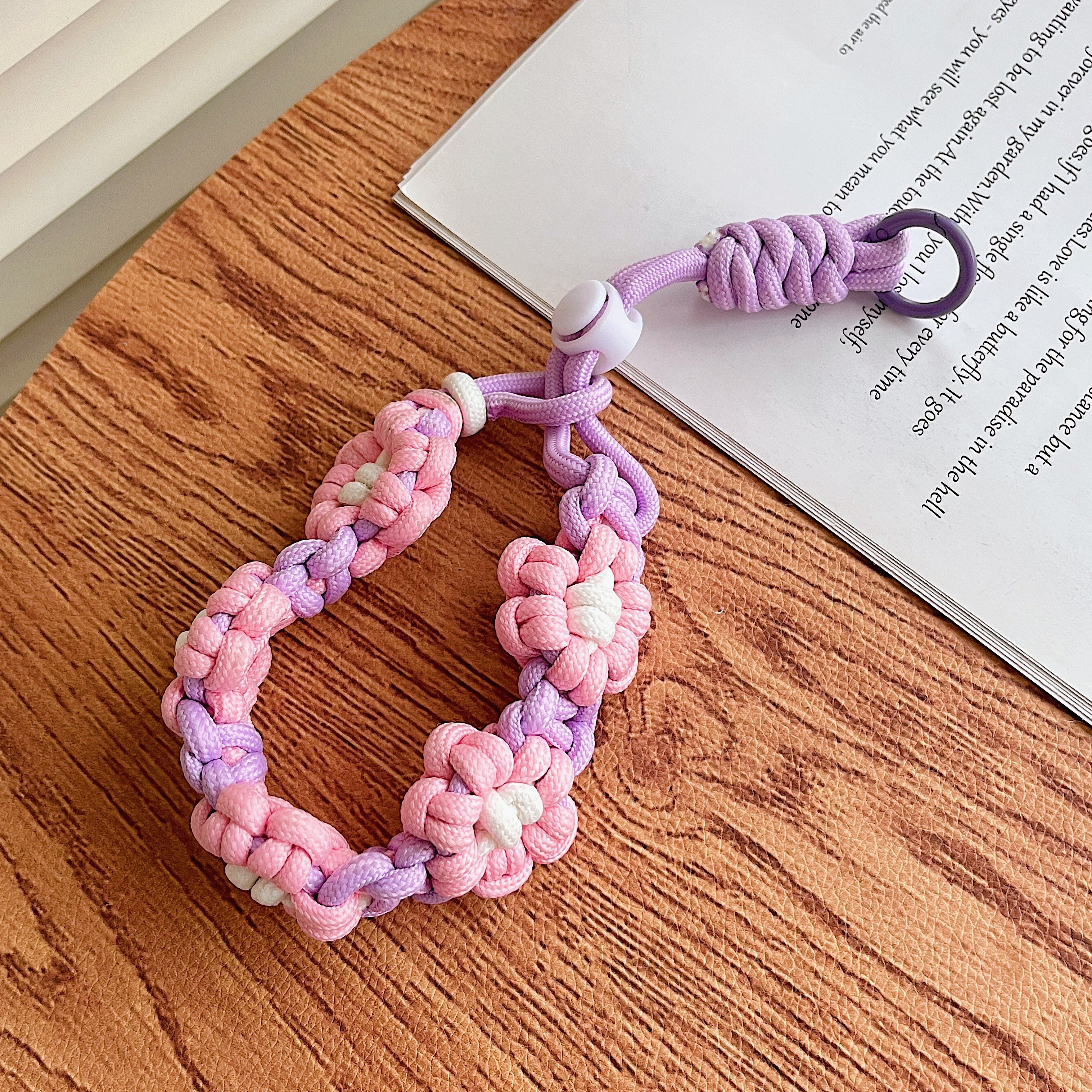Women's Fashionable and Versatile Short Wrist Strap Lanyard Durable and Sturdy Made of Polyester for Mobile Phones