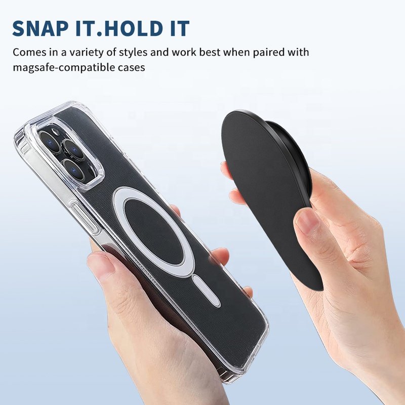 Factory Price Custom Magnetic Griptok Phone Socket Magnetic Phone Grip Up Socket Phone Stand Mobile Holder Grip for iPhone 15