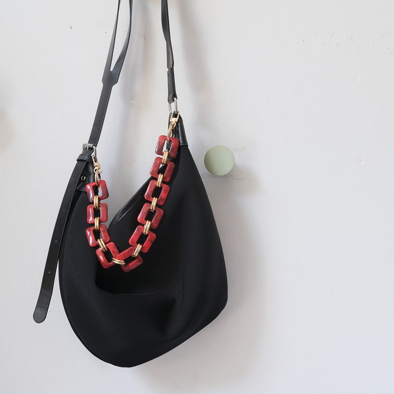Vintage Acrylic Square Phone Case Chain Gold Metal Handmade Detachable Women Bag Mobile Phone Lanyard Hanging Strap 70cm