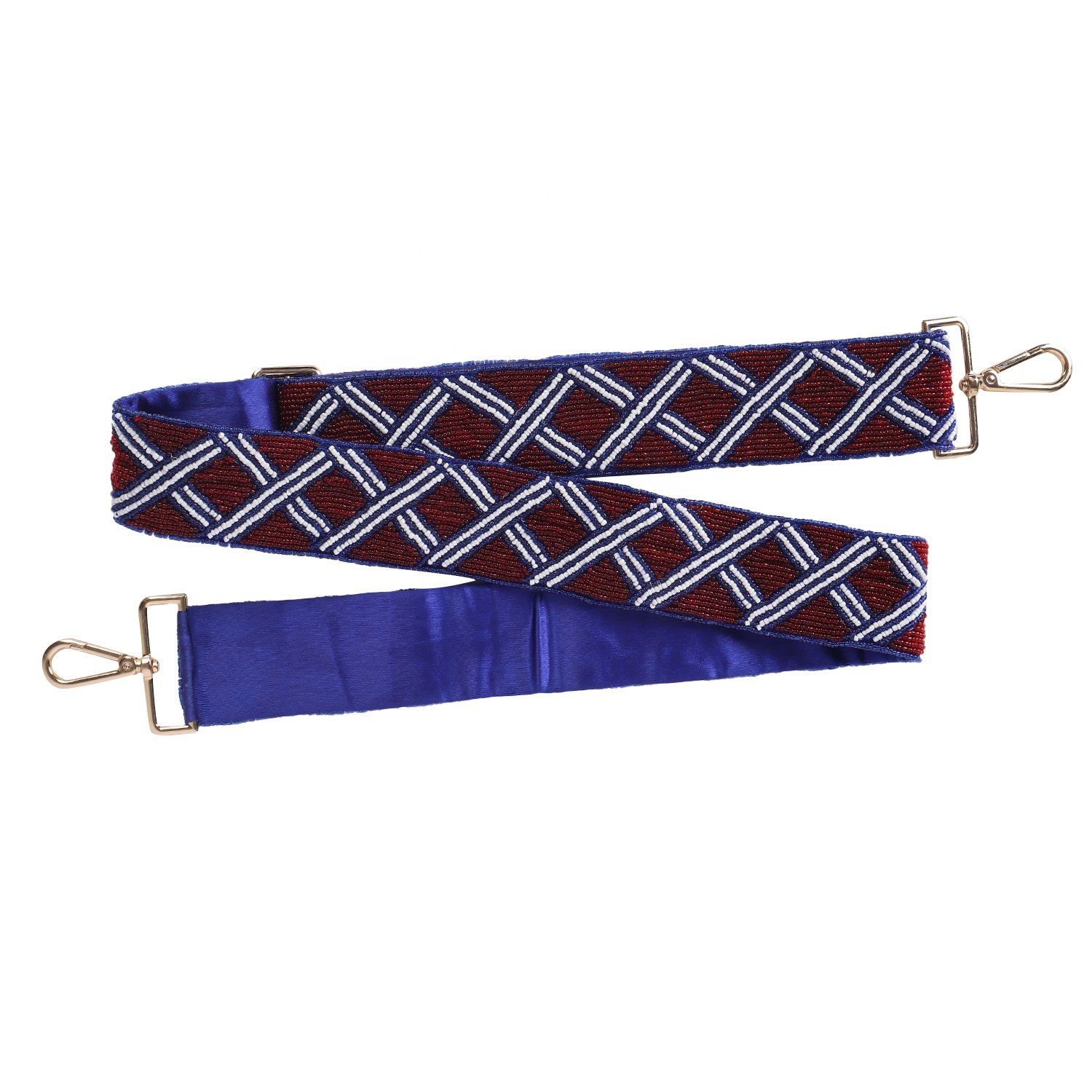New Arrival Handmade Designer Ladies Beaded Mobile Phone strap Seed Bead Guitar Strap Game Day Strap Clear bag Strap Wholesale