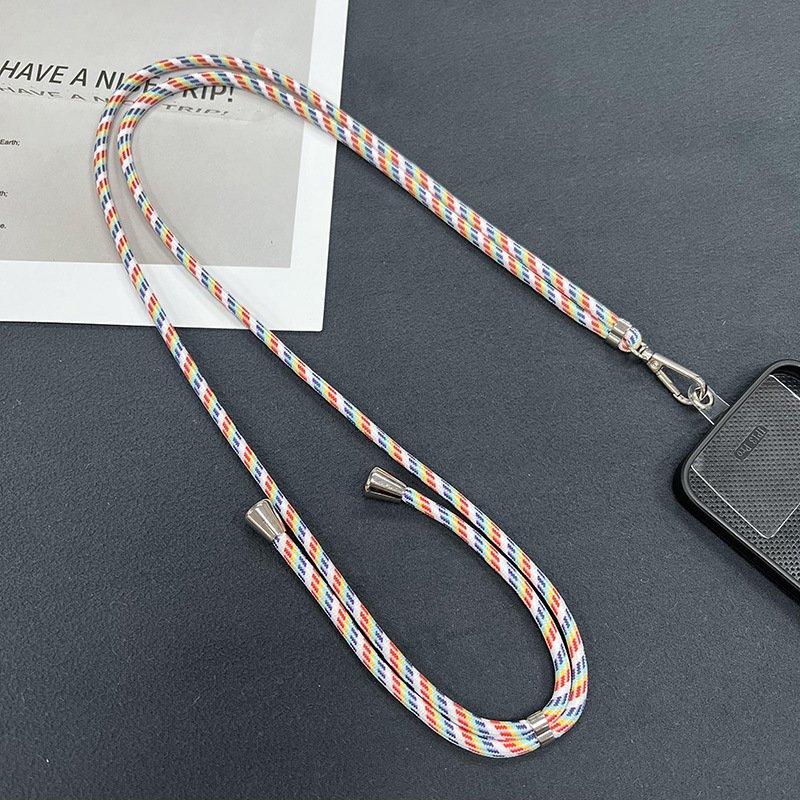 for iphone for apple 13 14 Adjustable Neck Long Shoulder Crossbody Custom Round Thick Mobile Cell Phone Case Strap Lanyard Rope