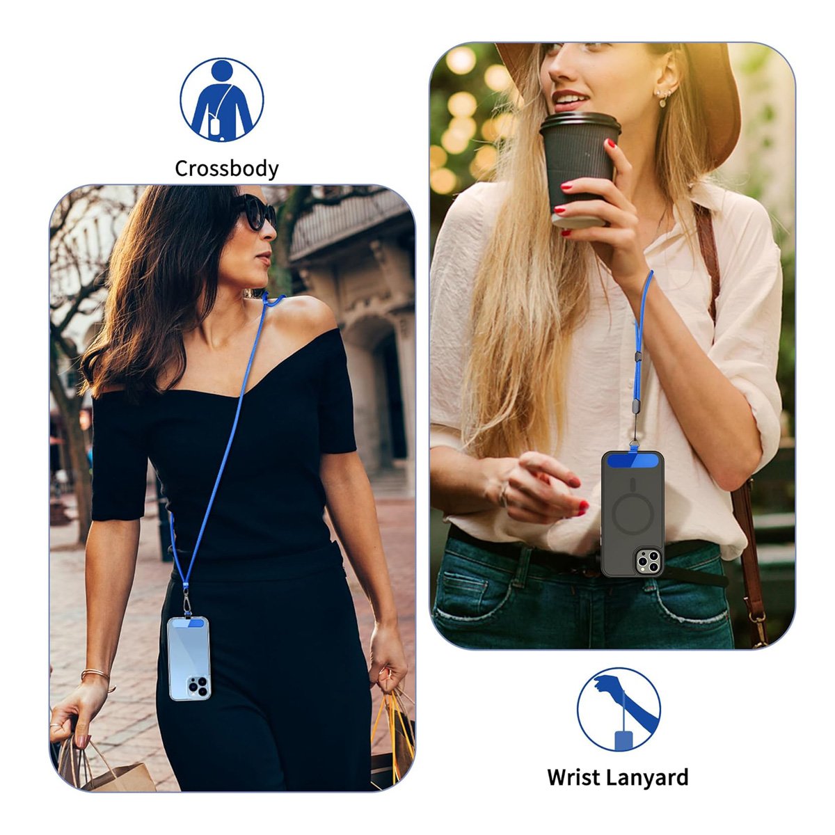 Multifunctional Adjustable Neck Strap Cell mobile phone rope holder crossbody phone lanyard