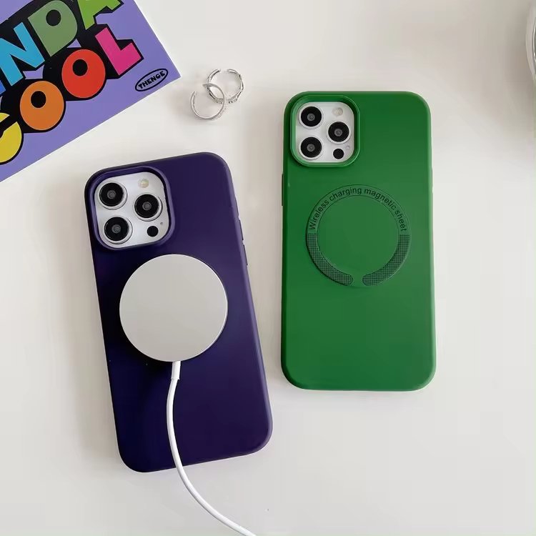Mobile Accessories For iPhone 11 Pro Magnetic Case Silicone Phone Cover For Apple iPhone 15 14 13 12 11 Pro Max Phone Case