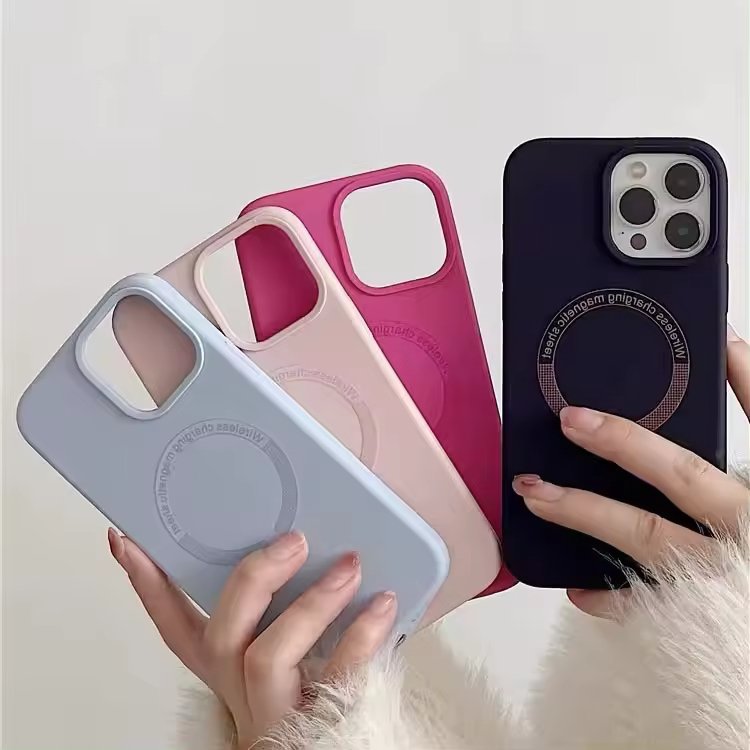 Mobile Accessories For iPhone 11 Pro Magnetic Case Silicone Phone Cover For Apple iPhone 15 14 13 12 11 Pro Max Phone Case