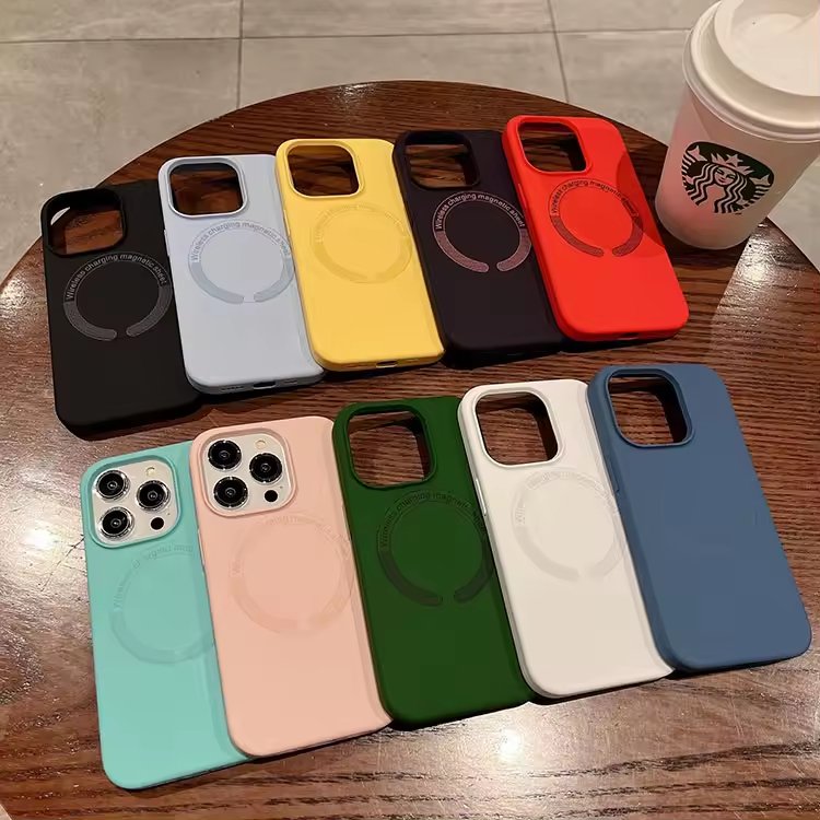 Mobile Accessories For iPhone 11 Pro Magnetic Case Silicone Phone Cover For Apple iPhone 15 14 13 12 11 Pro Max Phone Case