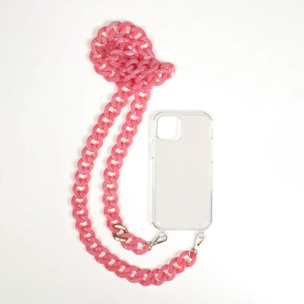Manufacturer customized acrylic crossbody mobile phone lanyard hands-free mobile phone chain suitable for all mobile phones
