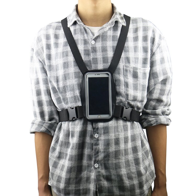 Cell Phone Chest Mount Harness Strap Holder Cell Phone Clip action Camera POV for Samsung iphone plus etc XD-1