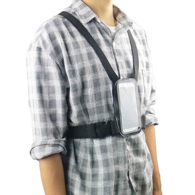 Cell Phone Chest Mount Harness Strap Holder Cell Phone Clip action Camera POV for Samsung iphone plus etc XD-1
