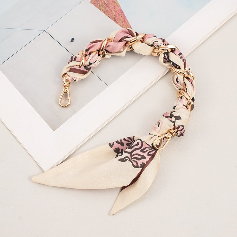 Women's Detachable Gold Metal Smartphone Accessories Handmade Charm Hook Grip Scarf Mobile Phone Lanyard Wrist Strap Chains