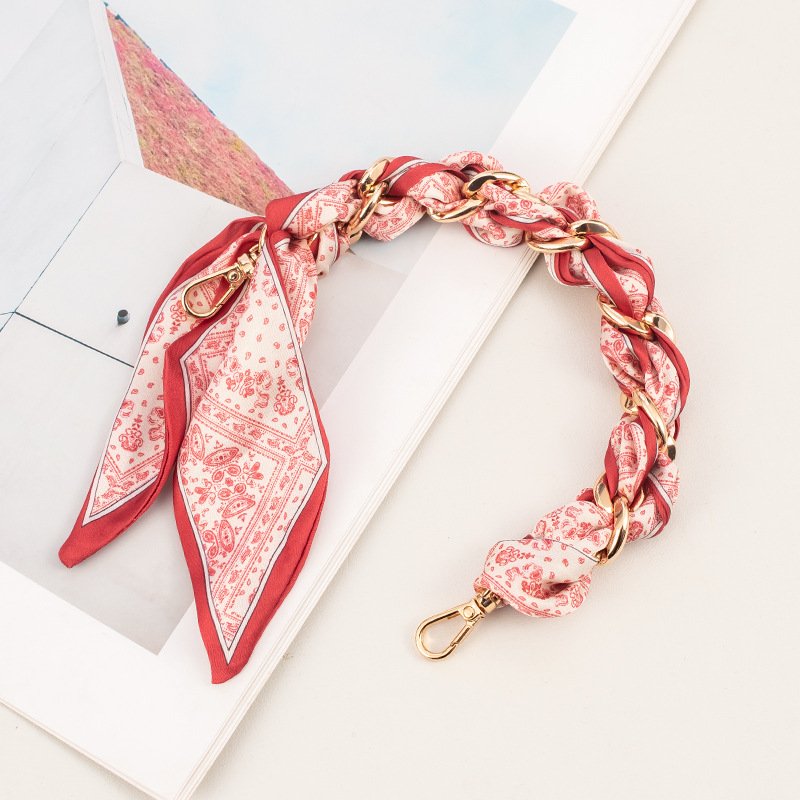 Women's Detachable Gold Metal Smartphone Accessories Handmade Charm Hook Grip Scarf Mobile Phone Lanyard Wrist Strap Chains