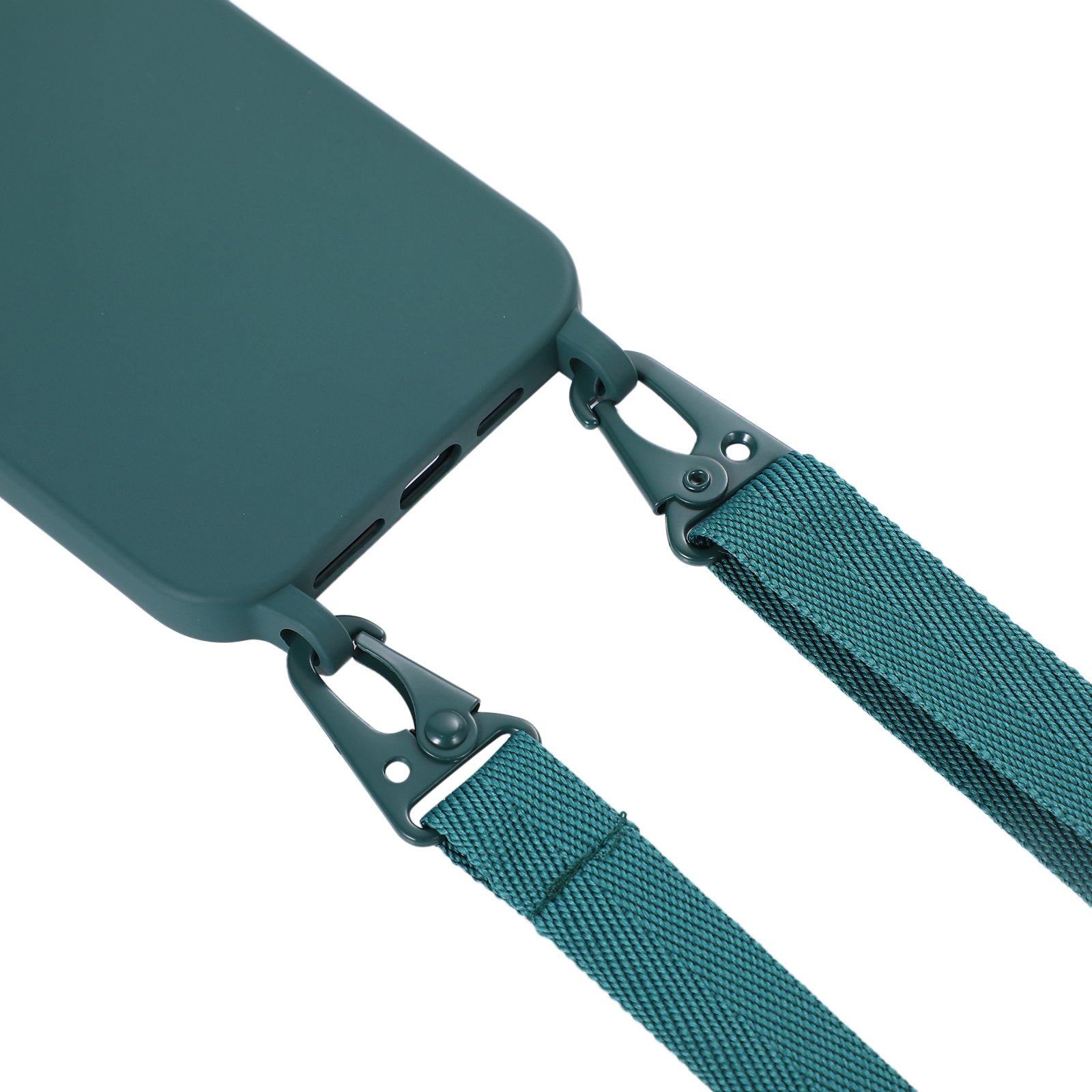 Crossbody Phone Strap Silicone Cover for iPhone iPhone 15 14 pro max Mobile Phones Cover with Adjustable Strap