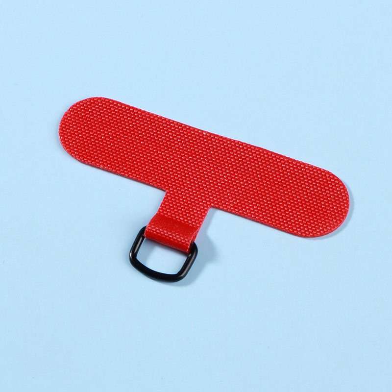 Custom Logo Phone Lanyard Patch Tab Tether Polyester Cured Cloth Gasket Mobile Phone Accessories For All Mobile Phone
