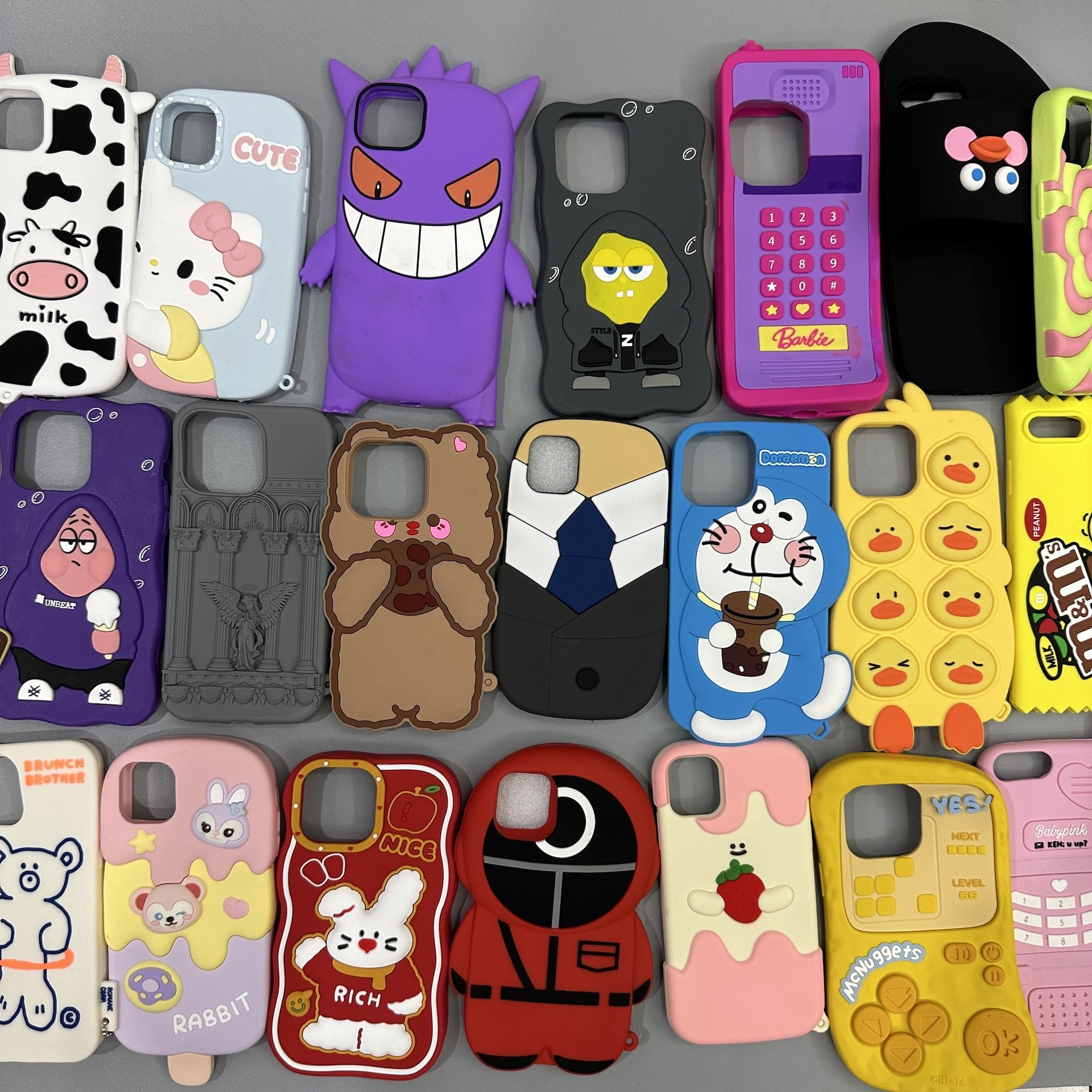 Phone case mystery box non-repetitive designs Lucky cute cartoon silicone luxury Leather Anti-scratch for iPhone X XR XSmax