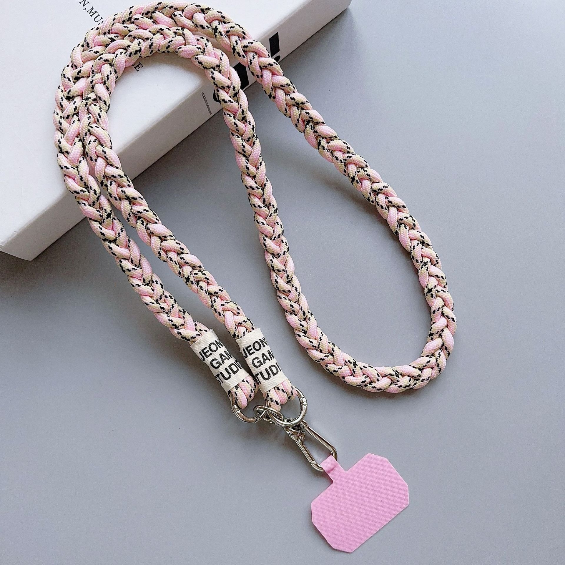 Universal Polyester Phone Case Lanyard Woven Crossbody Mobile Phone Long Rope Strap for Smartphone