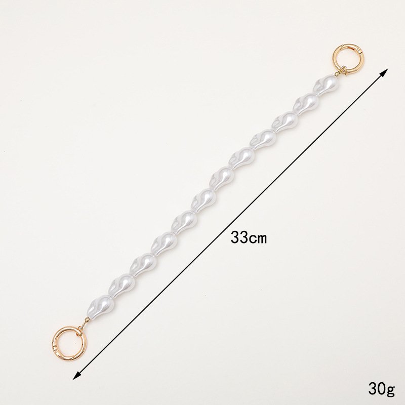Irregular Pearls Mobile Phone Holder Strap Lanyard Cellphone Case Gift Cell Phone Wrist Strap Beaded Cell Phone Strap Beads