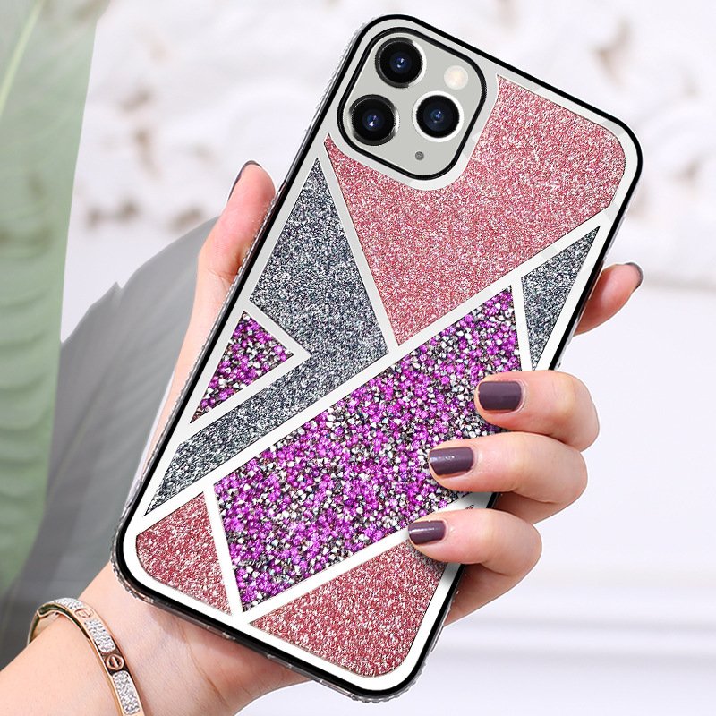 shockproof diamond glitter phone shell cell phone case for iphone 11 12 12pro 13 14 15 back cover