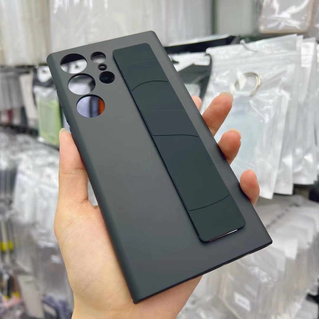 TPU Silicone transparent Phone Case Protective Function with new handle strap For Samsung cell phone back cover