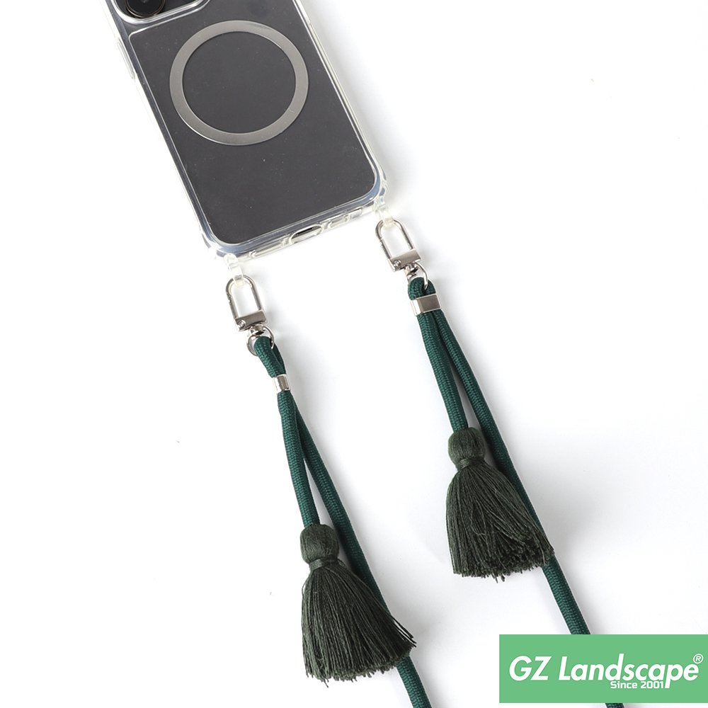 Fashion adjustable tassels mobile cell phone hang around neck pink phone necklace chain strap crossbody lanyard