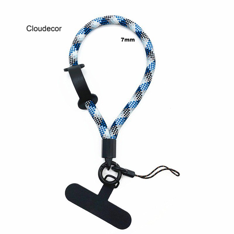7mm Short Mobile Phone Hanging Strap Outdoor Anti Lost Keychain Holder Cord Universal Hands Free Smartphone Wrist Strap Rope