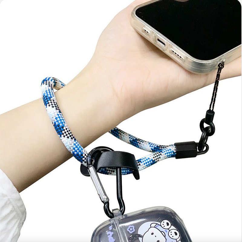 7mm Short Mobile Phone Hanging Strap Outdoor Anti Lost Keychain Holder Cord Universal Hands Free Smartphone Wrist Strap Rope