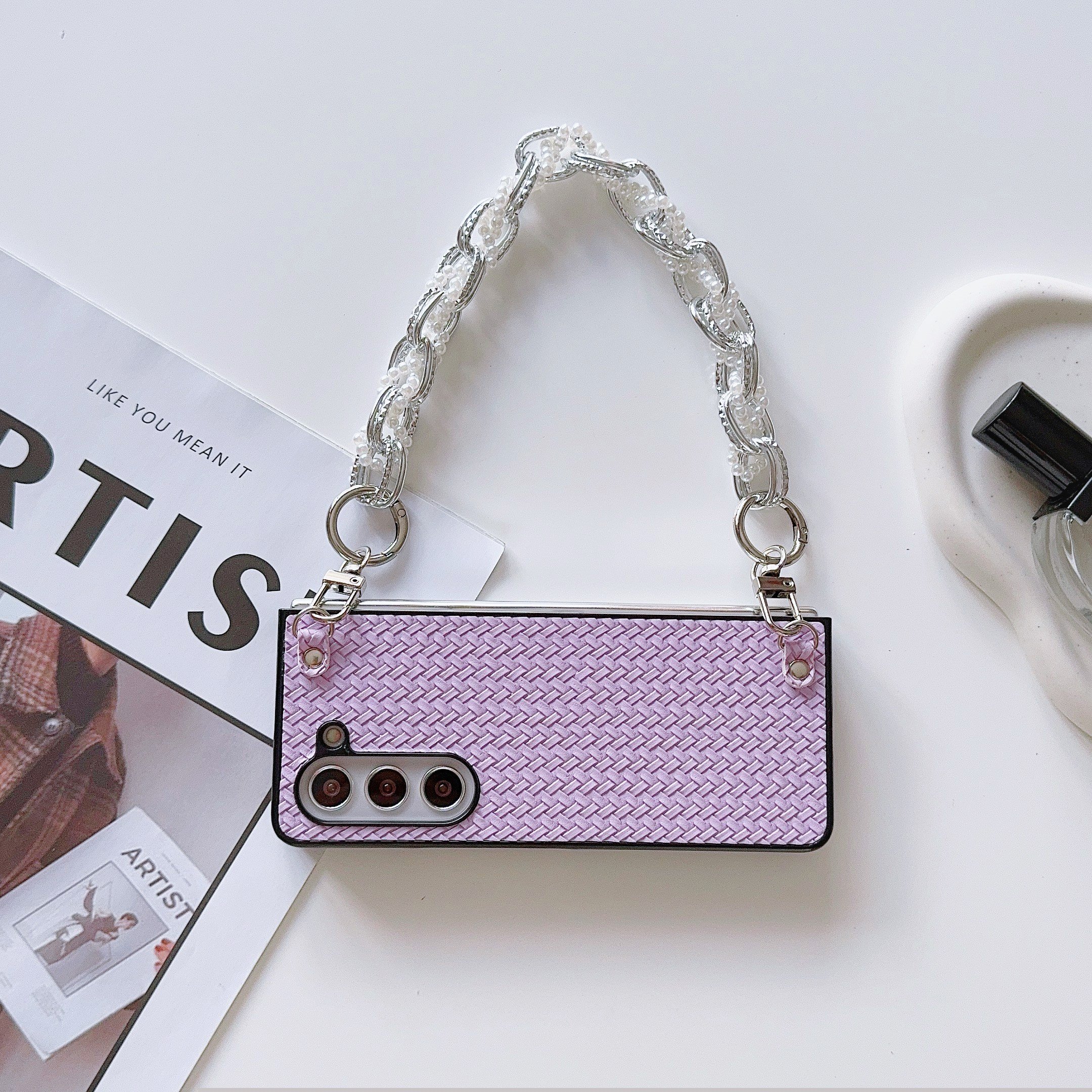 2024 Latest Hot Model Luxury Woven Leather Phone Case Bracelet For Samsung Galaxy Z Fold 6 5 4 vivo XFold Magic Xiaomi Fold 2 3