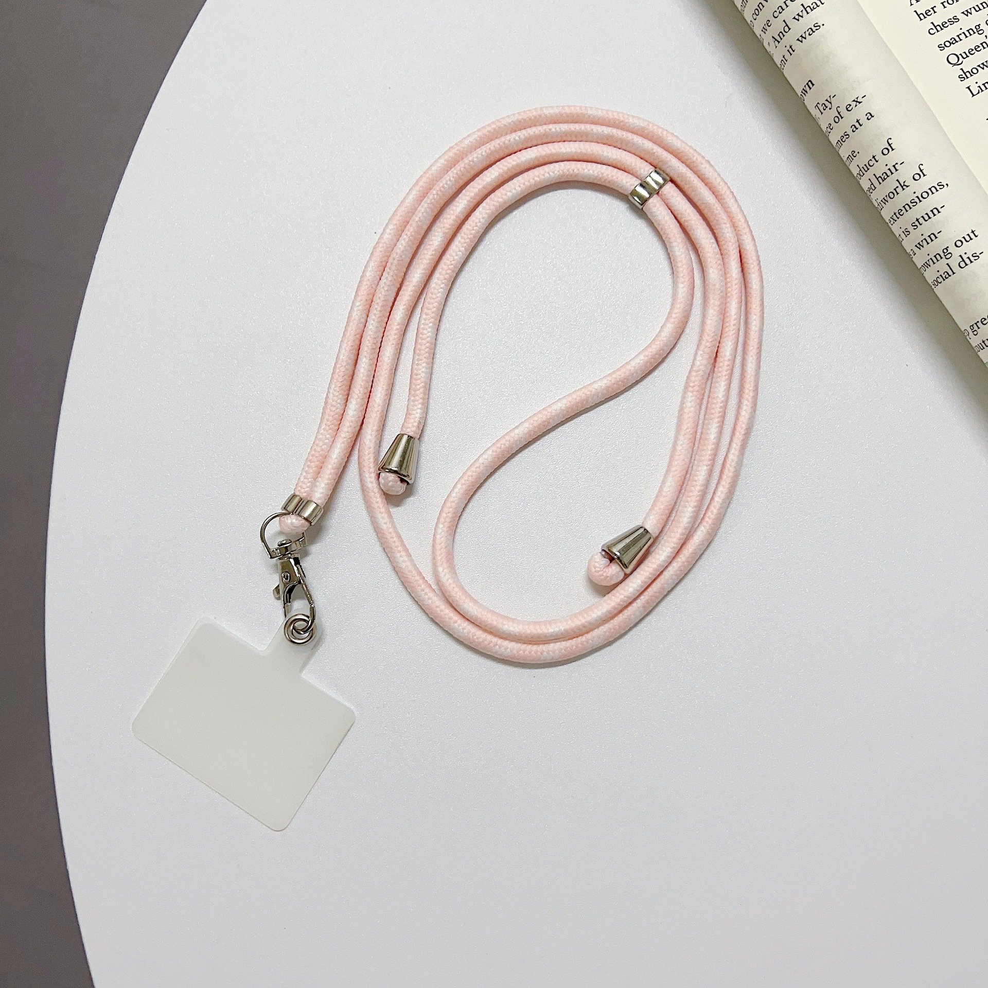 Adjustable Polyester Phone Strap Long Cross body Shoulder Woven Mobile Phone Lanyard Car Key Rings Rope