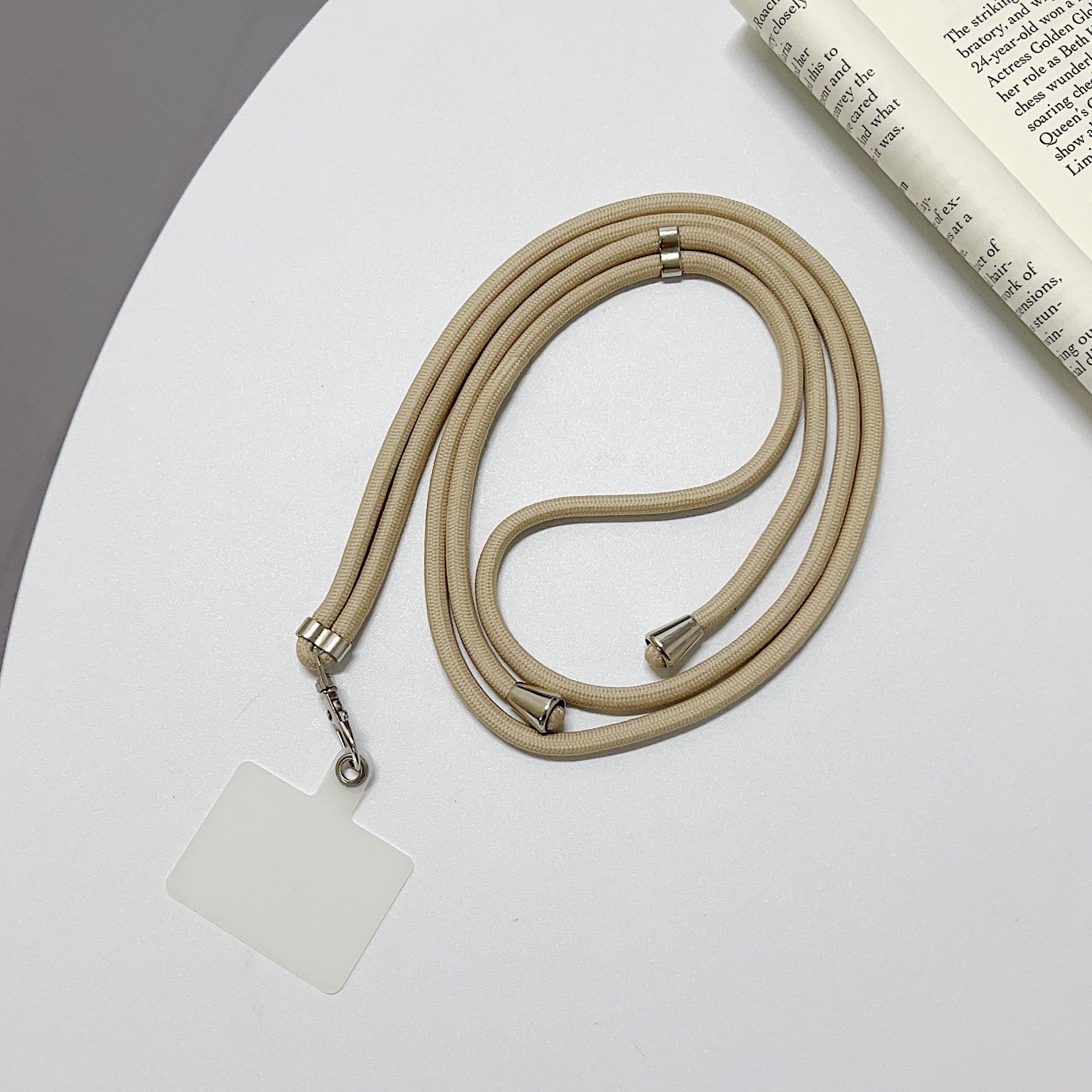 Adjustable Polyester Phone Strap Long Cross body Shoulder Woven Mobile Phone Lanyard Car Key Rings Rope