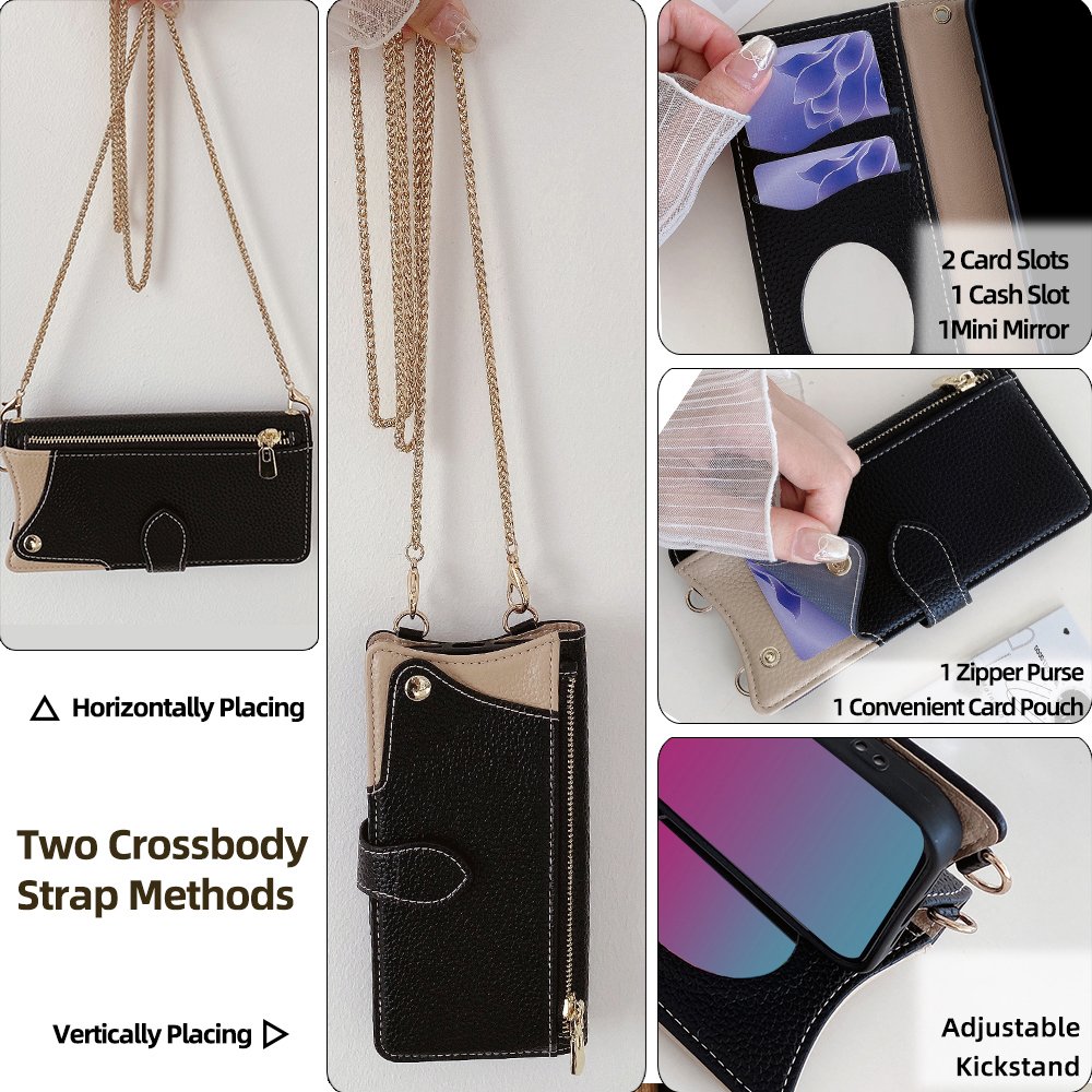 New Hot For Tecno Camon Infinix Spark Pova Note gt smart 40 20 20C 10 30 8 6 Pro Plus Mirror Leather Mobile Phone Case Strap